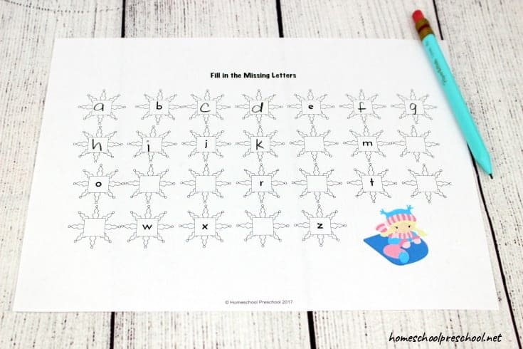 Preschoolers will work on letter recognition, handwriting, phonics, and more in these engaging winter-themed preschool literacy activities!