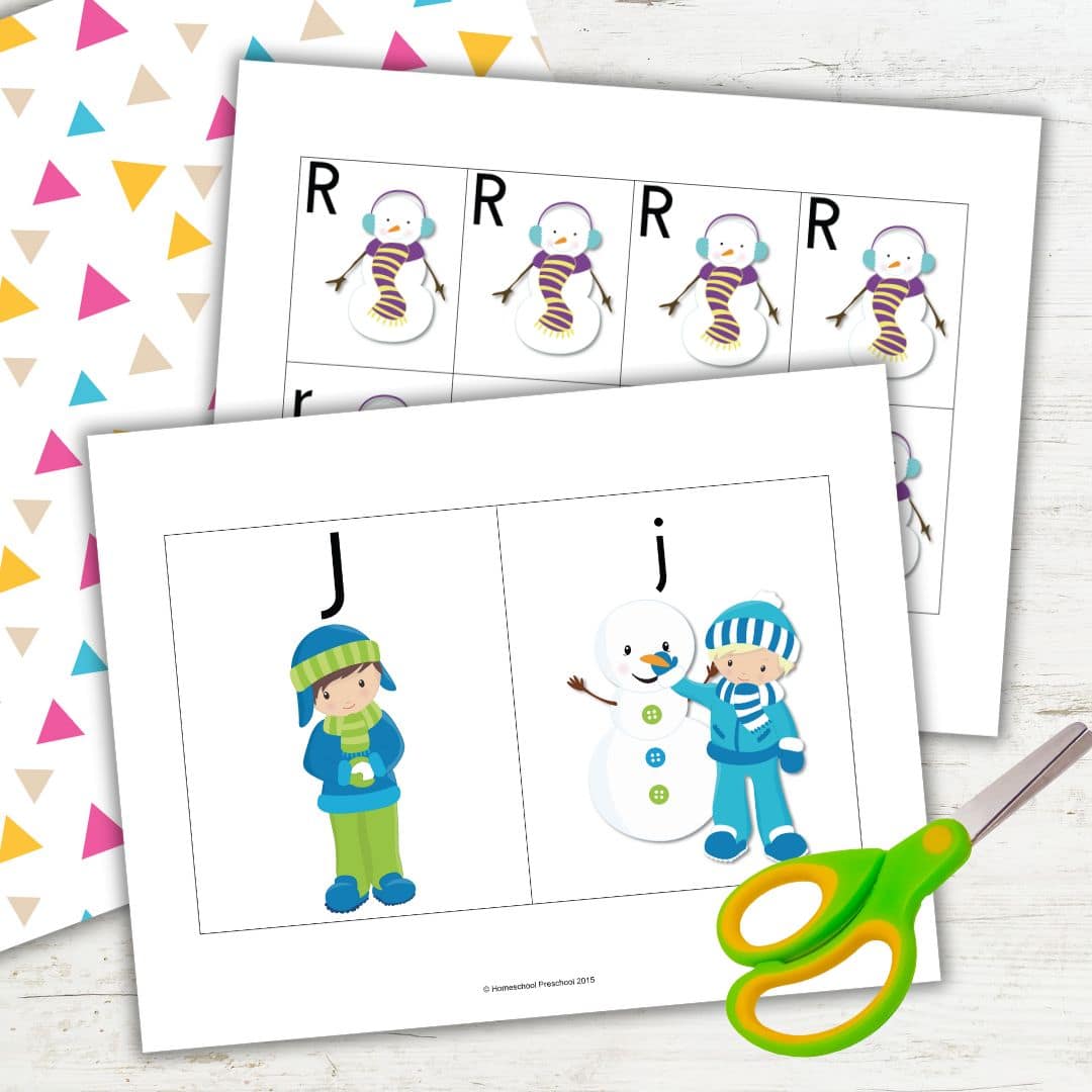 FREE Winter ABC Sorting Cards