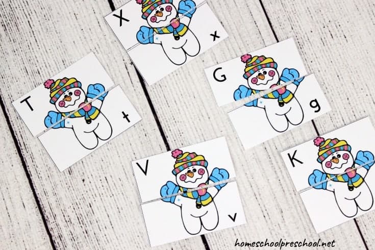 Preschoolers will work on letter recognition, handwriting, phonics, and more in these engaging winter-themed preschool literacy activities!