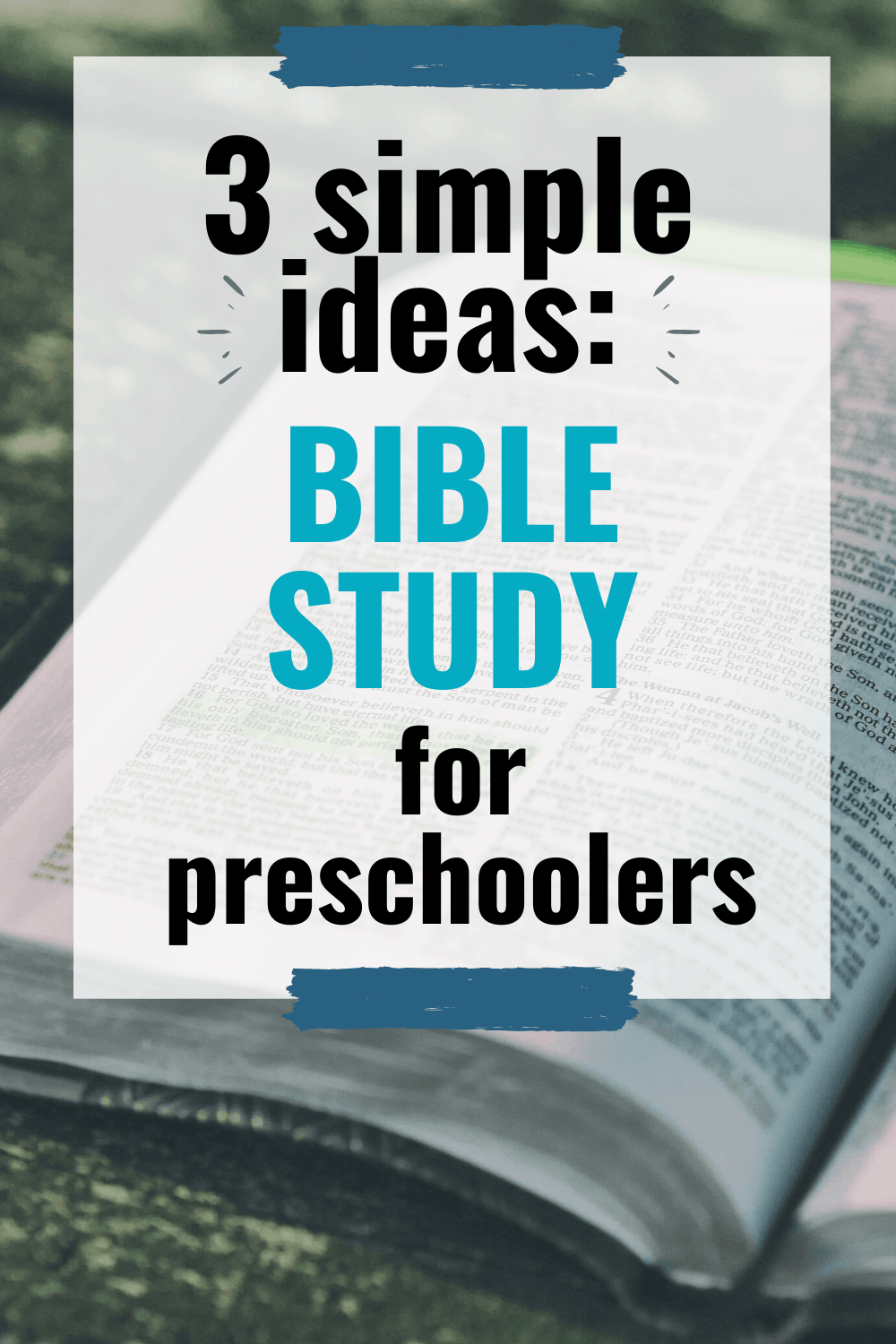 Digging into the Bible with preschoolers can be tricky but so rewarding. Here are some of my favorite resources for Bible study for preschoolers.