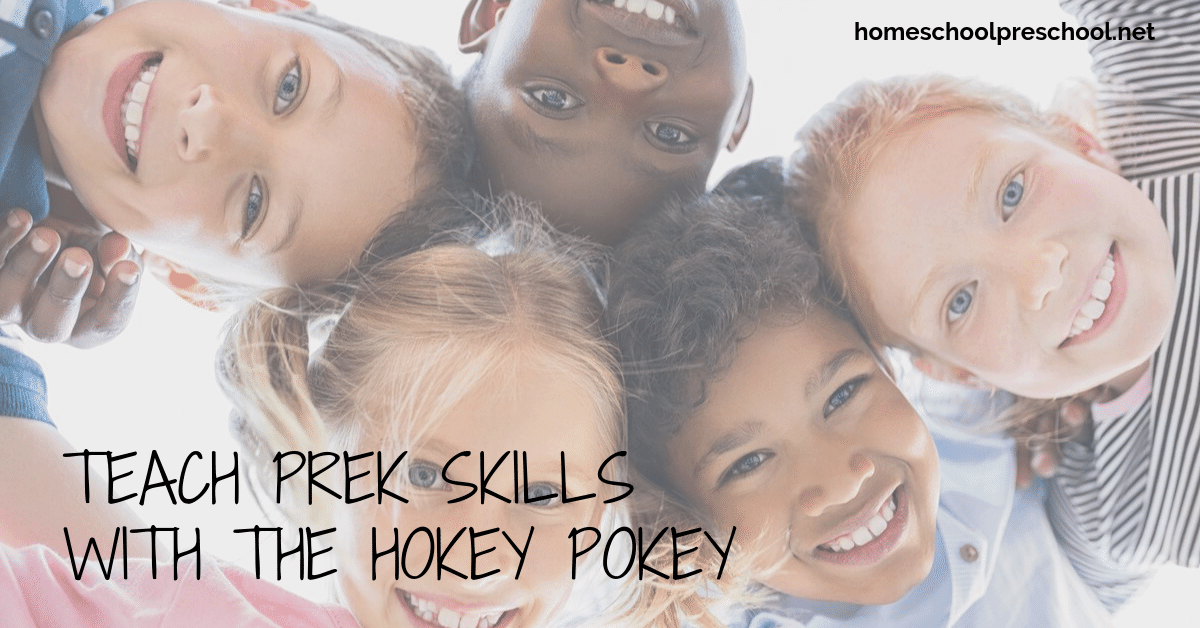 You won't believe how easy it is sneak some learning into a Hokey Pokey preschool game! It's a fun and engaging way to teach body parts, positions, and more.