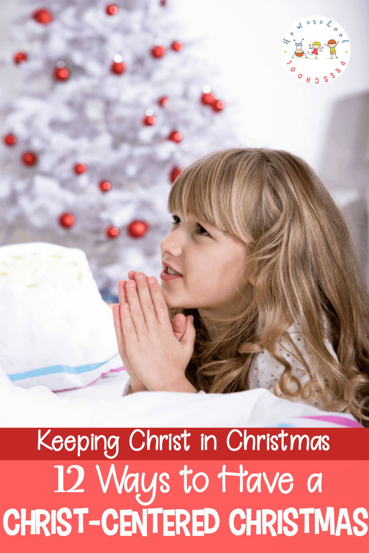 How can we&nbsp;keep the focus on Christ in the midst of all of the holiday festivities? Here are twelve&nbsp;Christ centered Christmas ideas you can use with your preschoolers.