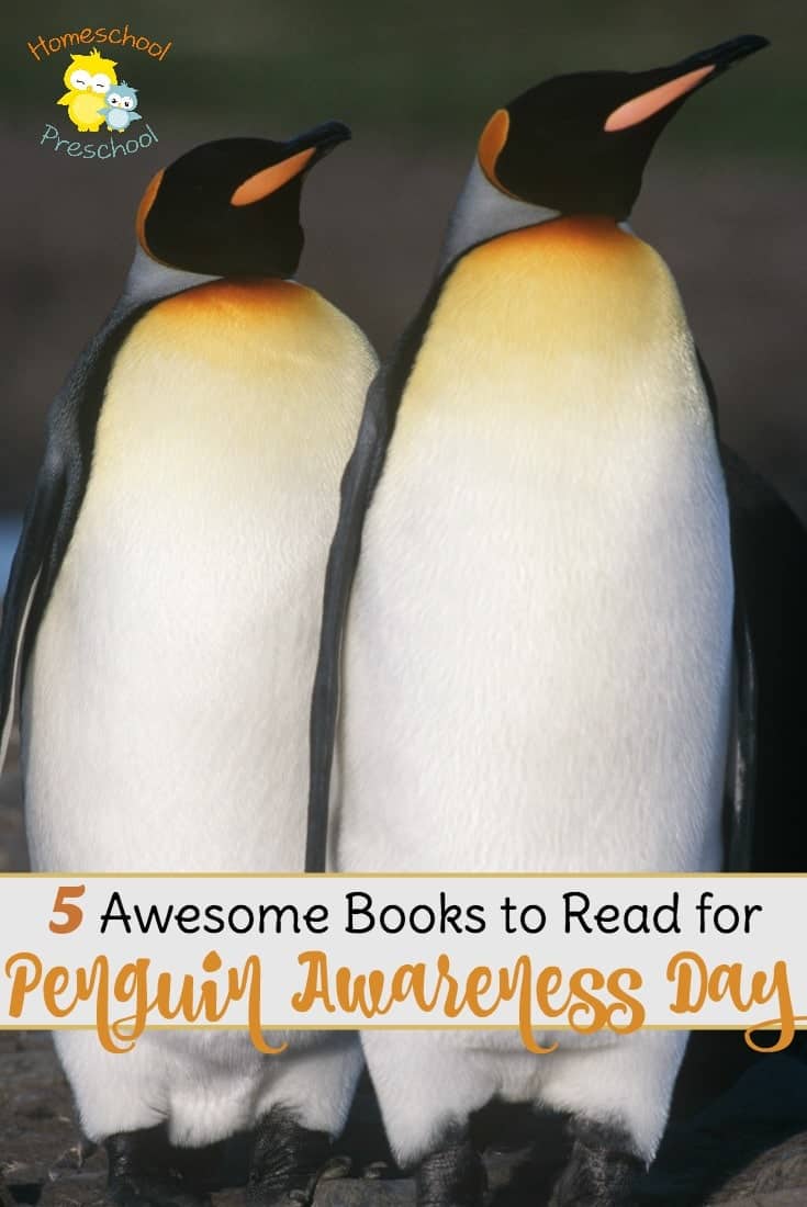 Preschoolers love penguins! Here are 5 amazing penguin books to read as you celebrate Penguin Awareness Day on January 20! | homeschoolpreschool.net