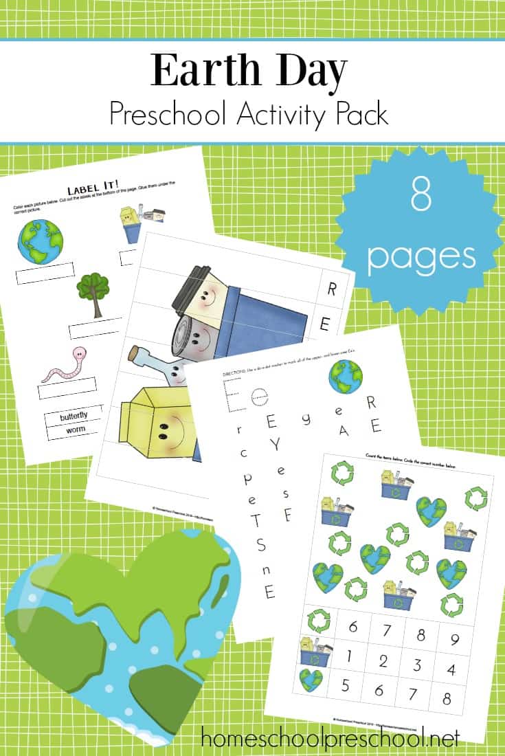 Enhance your Earth Day preschool celebrations with this mini-learning pack. Add these Earth Day worksheets for preschool&nbsp;to your upcoming lessons.