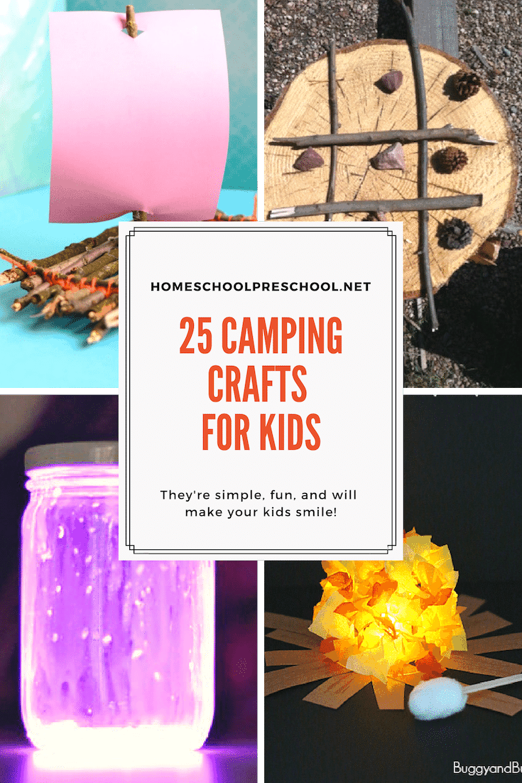 Whether you're gearing up for a summer camping trip or you're planning a backyard campout, your kids will love these awesome camping crafts!
