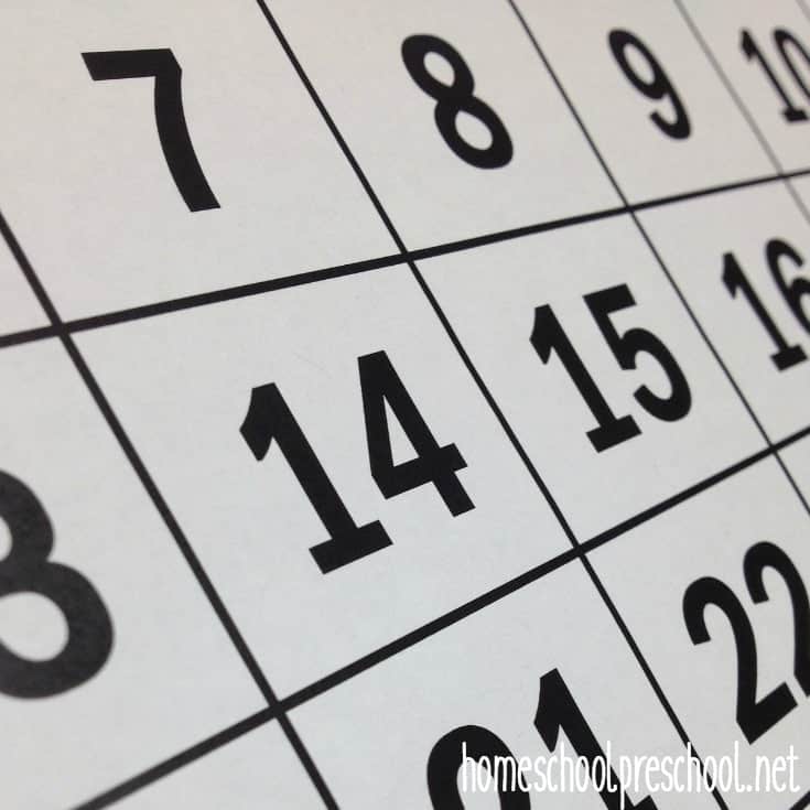 The Easiest Way to Teach the Calendar to Your Kids