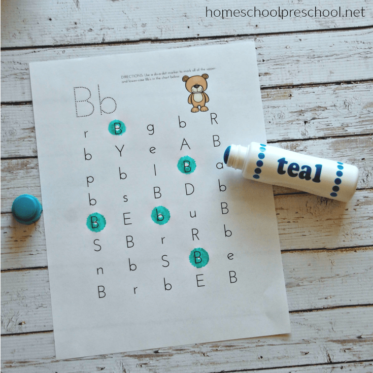 Are you teaching your preschoolers the alphabet? This preschool letter of the week pack is perfect for your Letter B activities!