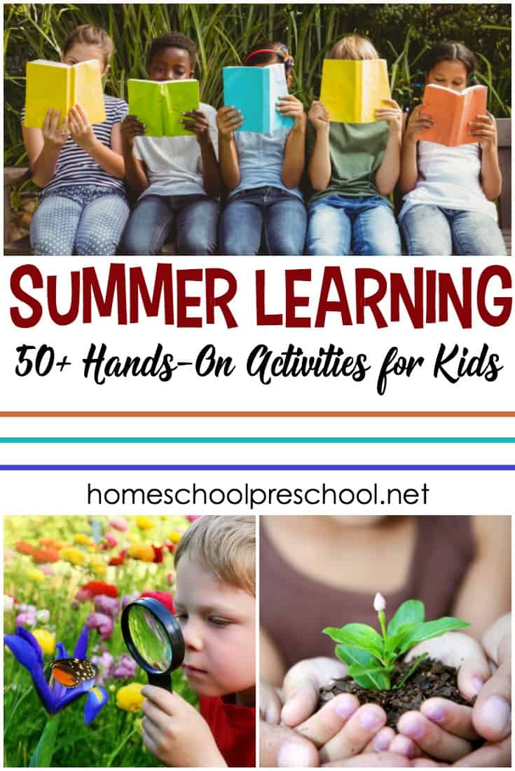 Discover more than 50 hands-on summer learning activities for preschoolers. Summer learning doesn't have to be formal, but it should be fun!