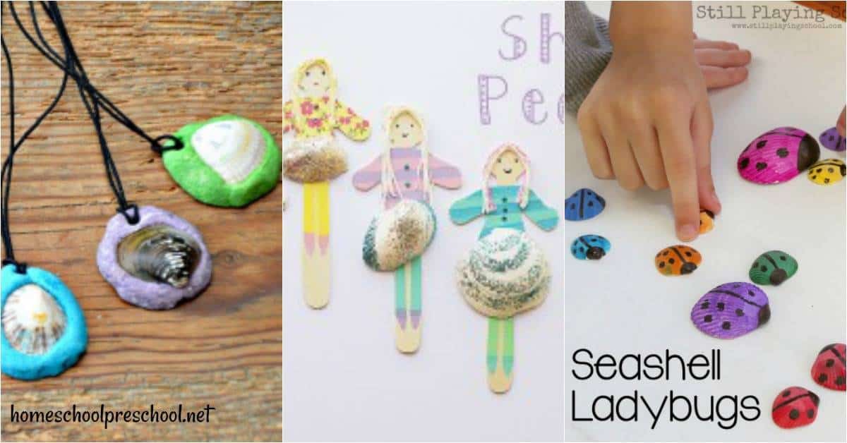 Planning a trip to the beach, or just dreaming about one? This collection of adorable seashell crafts is sure to be a hit with your kids this summer!
