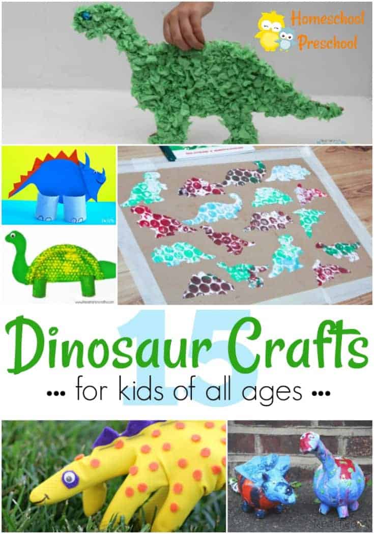 Kids LOVE dinosaurs! These dinosaur crafts are exciting and fun for kids of all ages! They'll go perfectly with your dinosaur themed plans!
