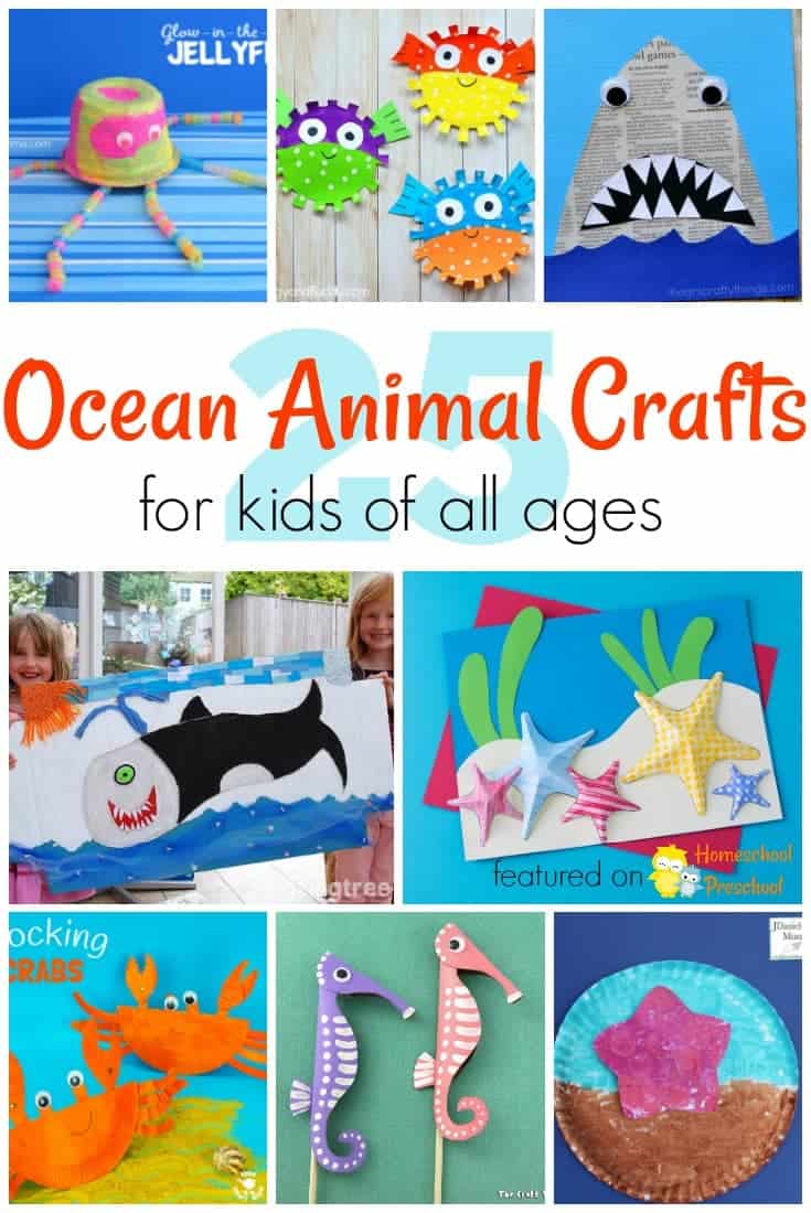 Whether you're planning a trip to the beach or just dreaming about one, this collection of adorable ocean animal crafts is sure to be a hit with your kids this summer!