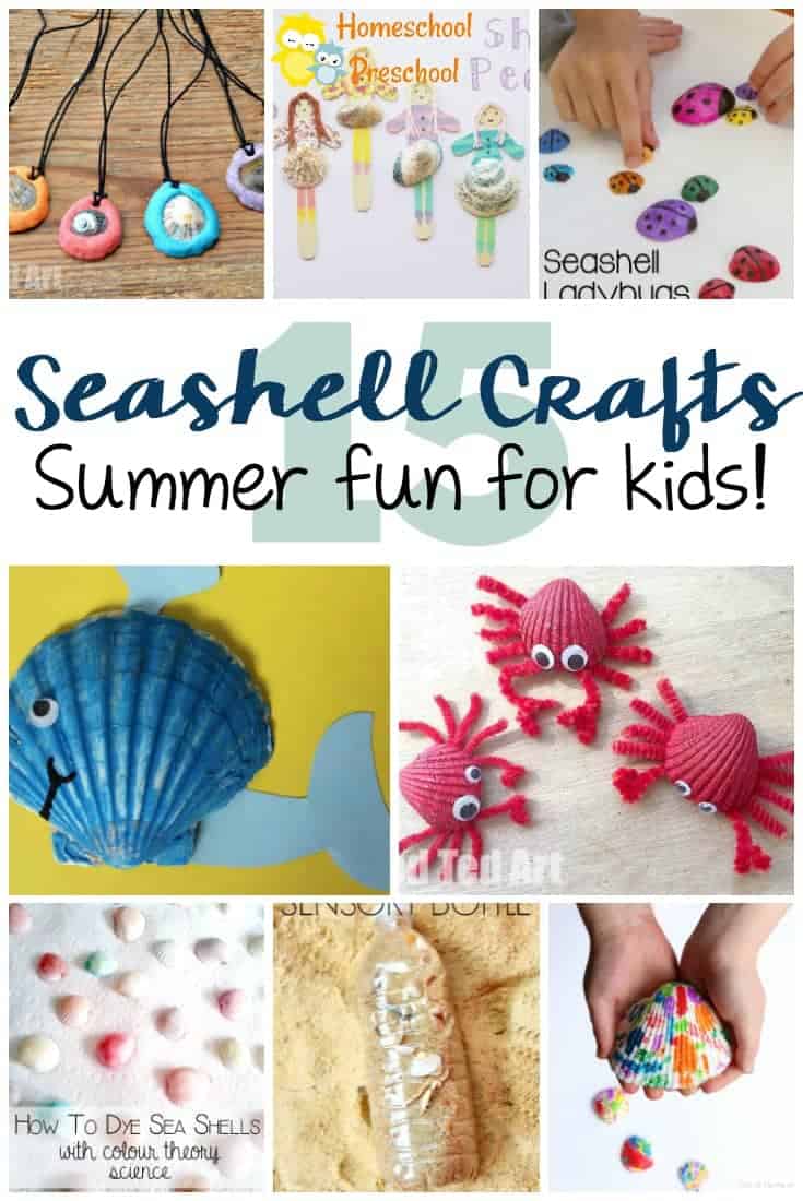 Planning a trip to the beach, or just dreaming about one? This collection of adorable seashell crafts is sure to be a hit with your kids this summer!