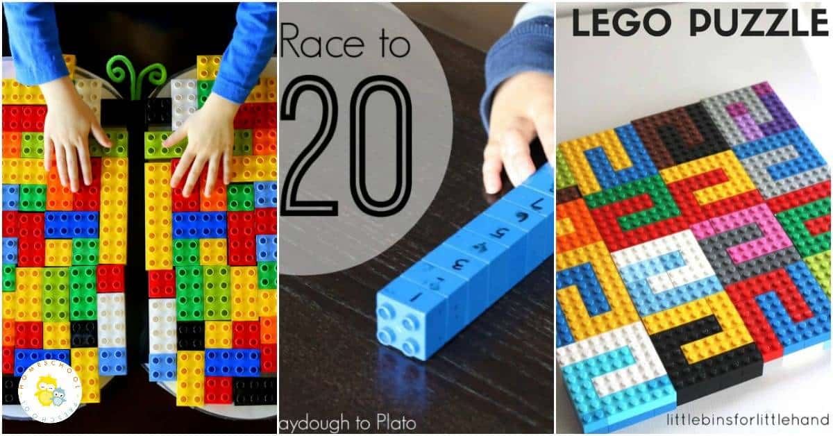 Today, I'm featuring 20 amazing LEGO math ideas. Hands-on activities focus on counting, beginning addition and subtraction, and much more! 