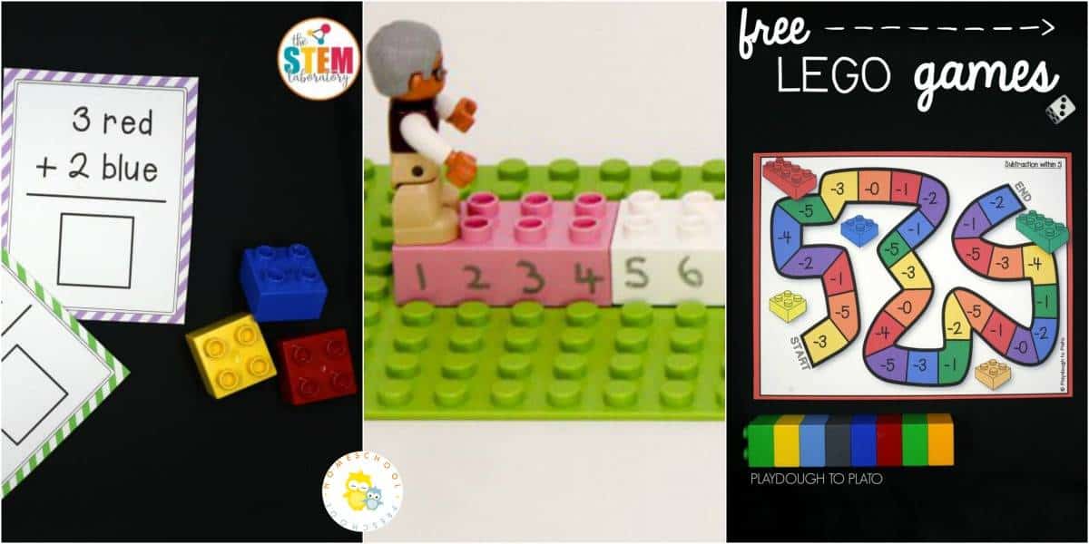 Today, I'm featuring 20 amazing LEGO math ideas. These hands-on activities focus on number identification, counting, beginning addition and subtraction, and much more! 