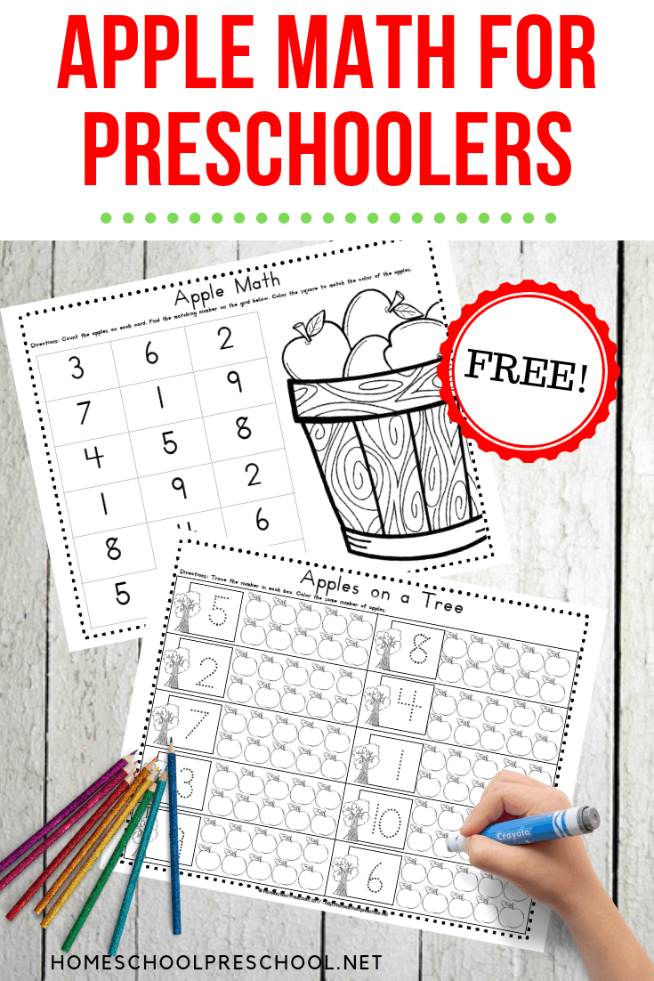Your preschoolers will love practicing counting to ten with these apple math activities. There are four engaging activities to choose from!