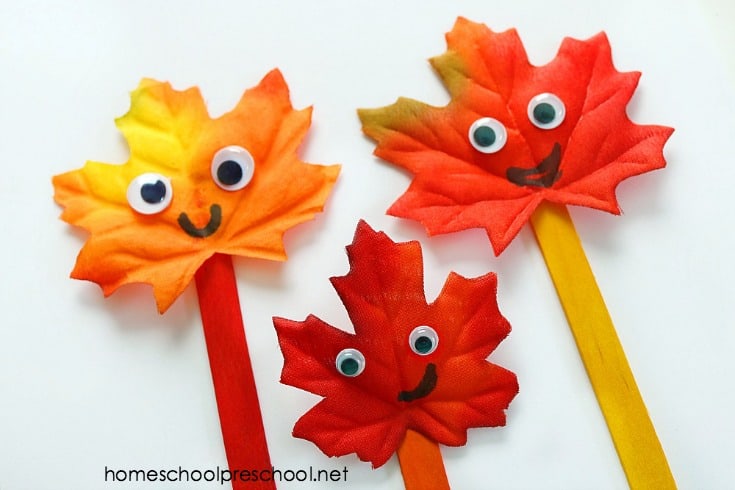 Are you looking for a simple fall craft to do with your preschoolers? This Fall Leaf Family is a simple leaf craft you can with with tots and preschoolers. 