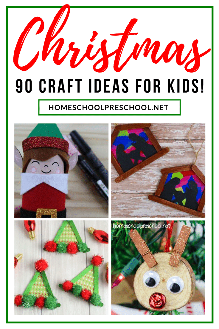 Crafts and activities are the perfect way to entertain your little ones during December. There are over 90 preschool Christmas crafts for kids to choose from!