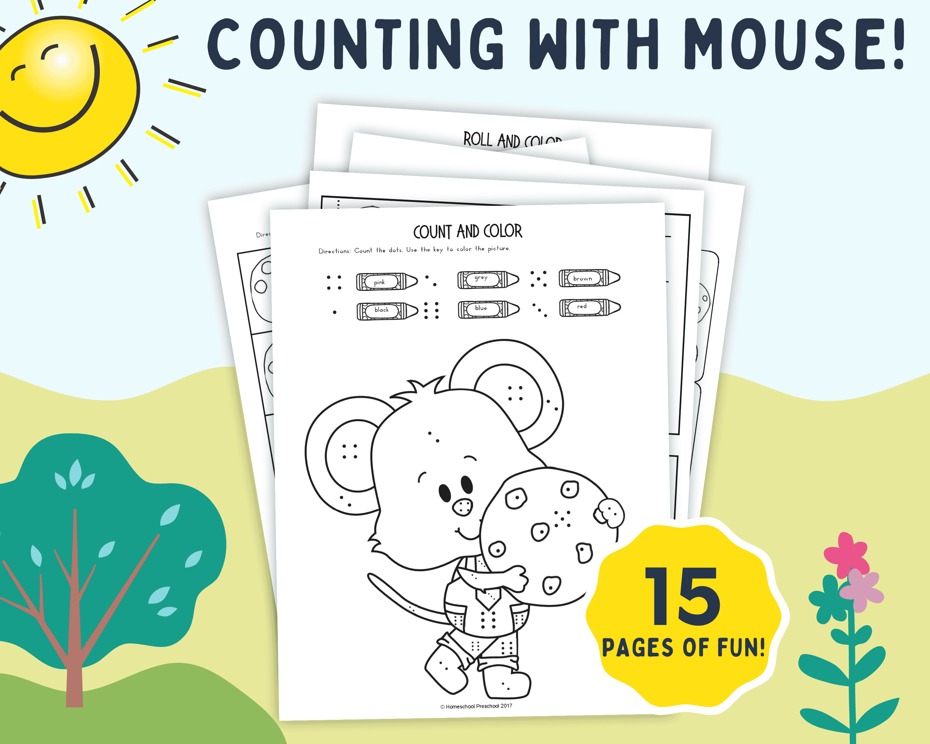 Printable If You Give a Mouse a Cookie Counting Activities