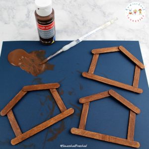 These simple nativity Christmas ornament crafts for kids is not only beautiful on the tree but a perfect afternoon activity for preschoolers!