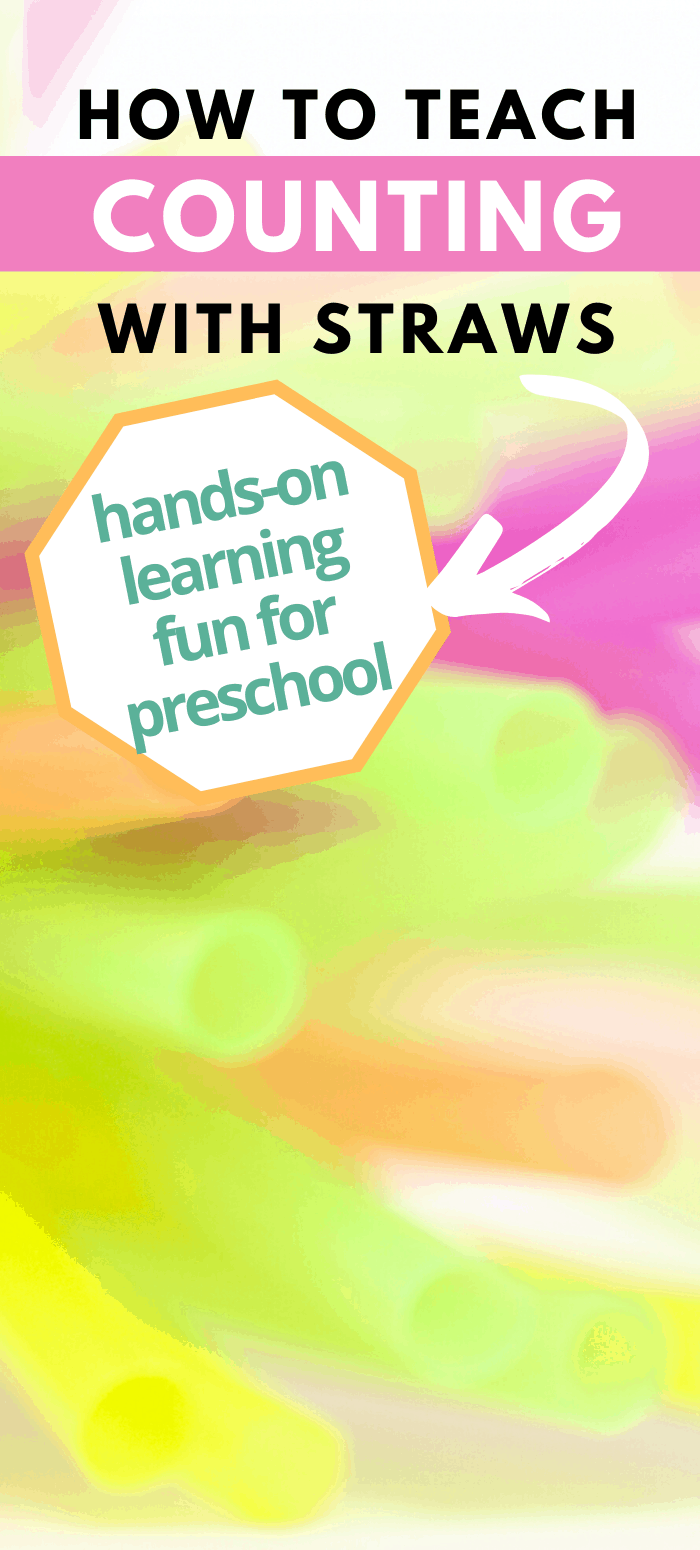 Discover a fun way to teach preschool numbers and counting with straws and toilet paper tubes. Simple, hands-on activity for preschool math!