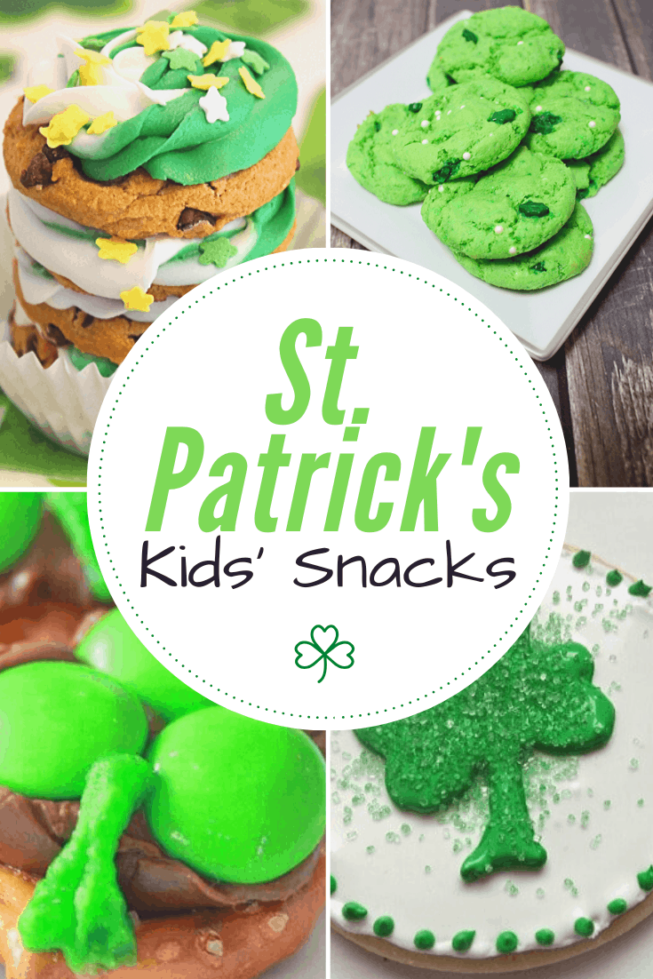 Here's a fun collection of St Patricks Day snacks for kids. Your kids will love helping you make them and then, of course, eating them!