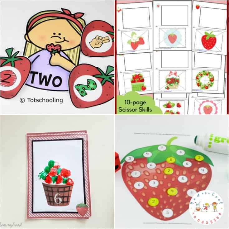 Summer is strawberry season! It's also the perfect time to add some strawberry printable worksheets and activities to your homeschool lessons.