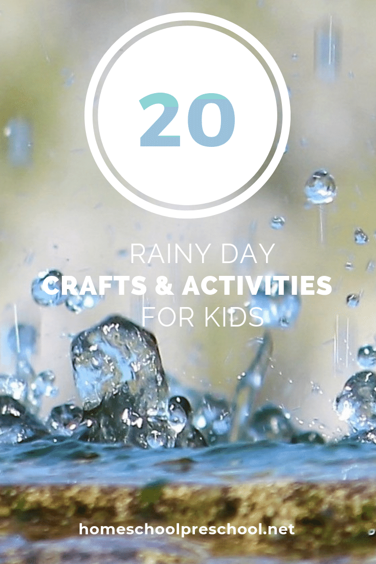If you enjoy a good spring rain, you'll love these rain crafts and activities. They're perfect for keeping tots and preschoolers busy on a rainy afternoon!