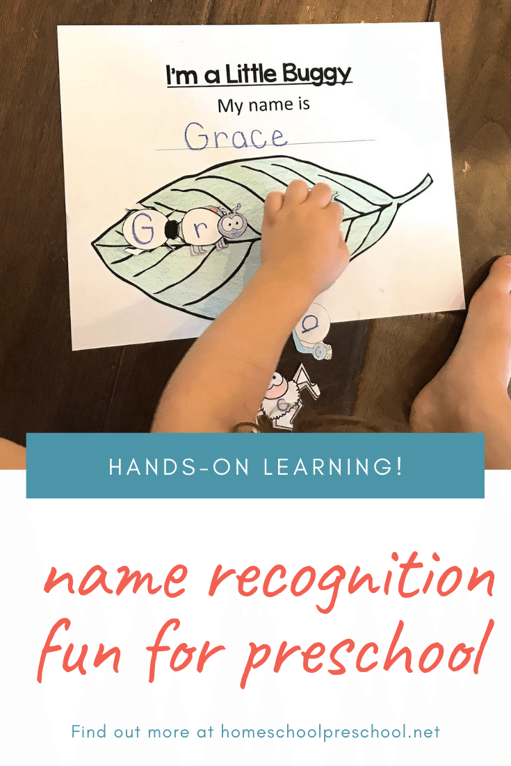 Help your child become familiar with their name in print with this insect-themed name recognition activity. It's perfect for spring and summer learning.