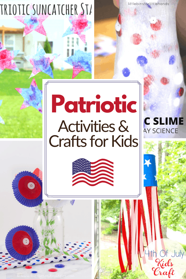 Your little ones will love learning about and celebrating Memorial Day and Fourth of July with this collection of fun patriotic activities for kids.