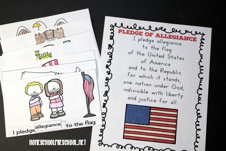 Download this free cut and paste Pledge of Allegiance words printable for your kids. They'll work on fine motor skills while memorizing the Pledge.