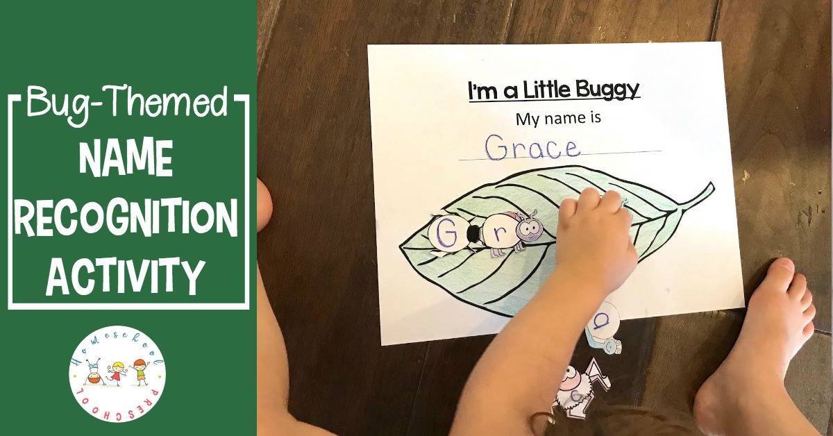 The more name recognition activities you can do with your preschoolers the better. This insect-themed name recognition activity is perfect for spring and summer!