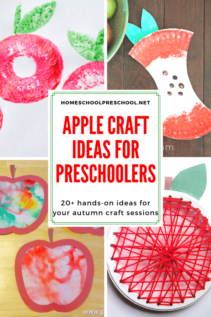 Summer is winding down, and autumn is just around the corner. It's a perfect time to explore some new apple craft ideas with your preschoolers.