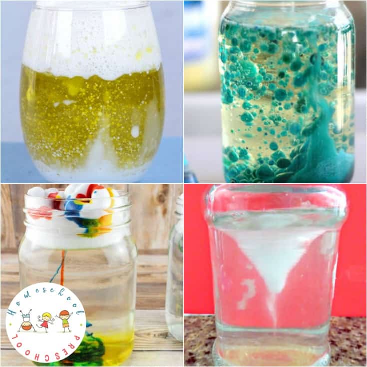 Engage your preschoolers this summer with one or more of these jar science experiments! Easy science experiments for young learners!