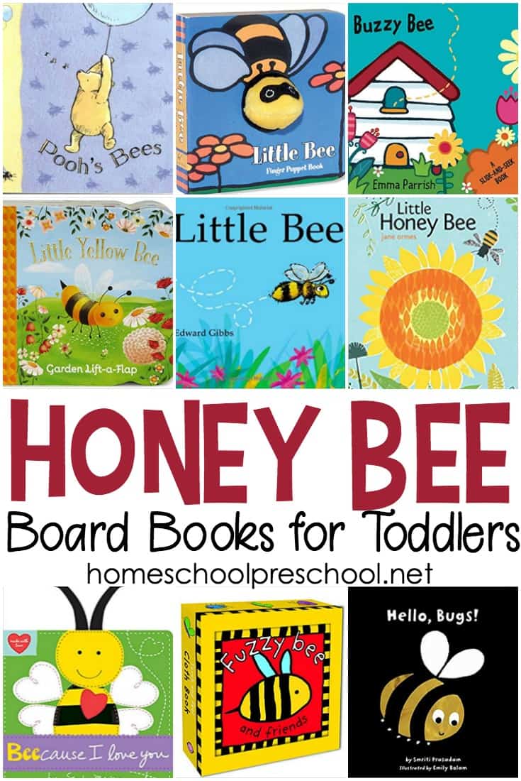 9 of our favorite bee books for toddlers! Engage your little ones this spring and summer with this great collection of board books featuring bees.