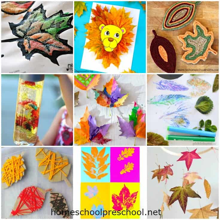 As the leaves begin to change colors, inspire your preschoolers to explore their creative side with these simple fall leaf crafts and activities.
