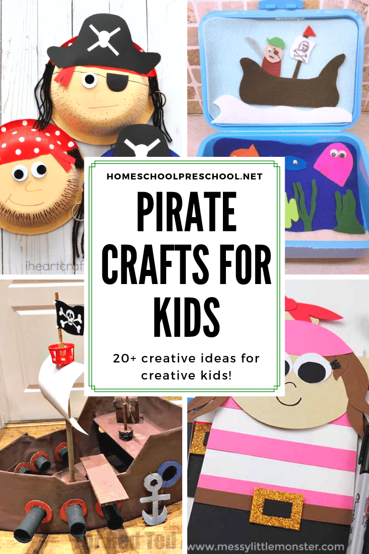 These pirate crafts for kids "aaarrr" the best! They're simple and engaging, and they're sure to inspire hours of imaginative play for preschoolers.