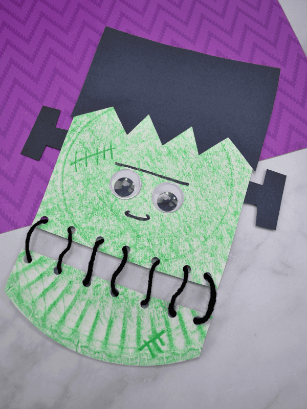 Frankenstein Paper Plate Craft