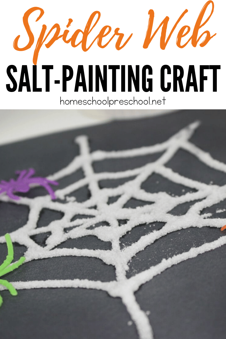 Discover a great nonfiction spider book for kids, a fun salt painted spider web craft, and a spider-themed math printable! It's perfect for October!