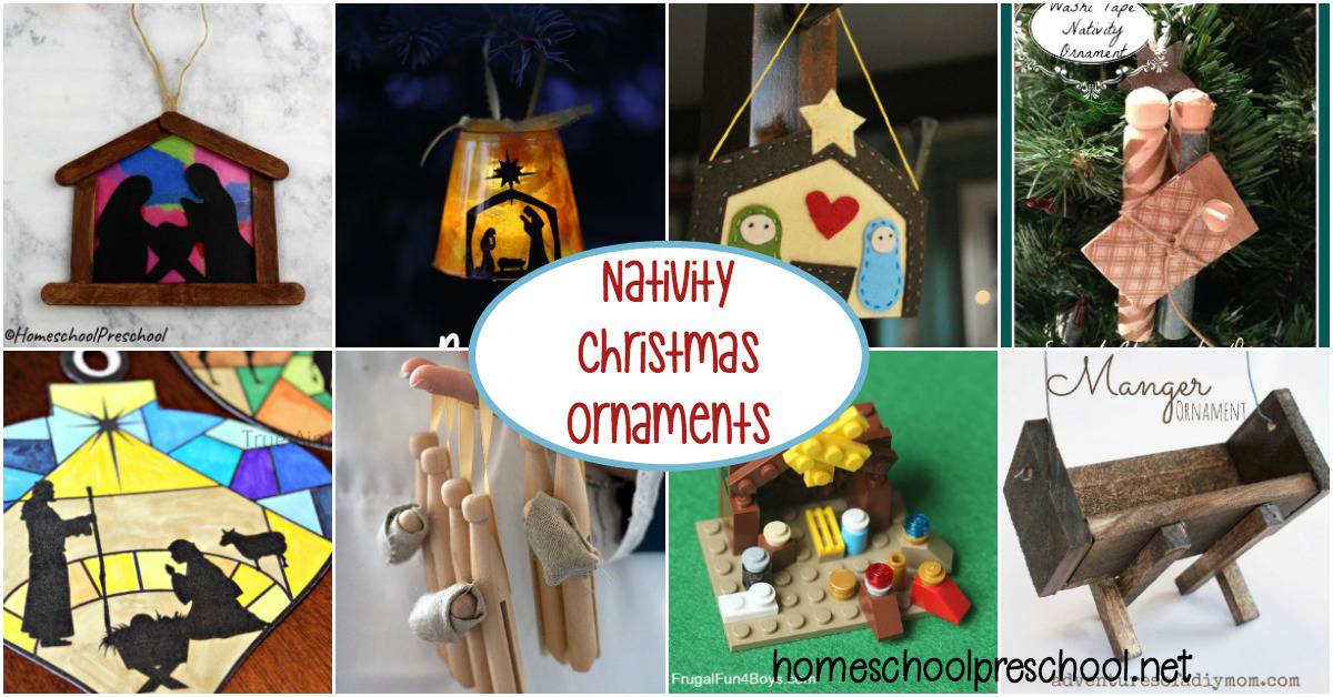 These simple and sweet kid-made nativity Christmas ornaments will look wonderful on your tree this year and for years to come!