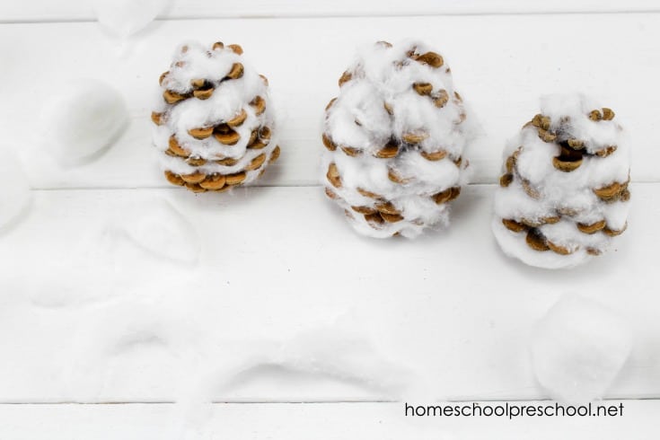 You won't believe how easy it is to turn an ordinary pinecone into an adorable preschool snowman craft! Read on to discover a fun new winter craft for kids.