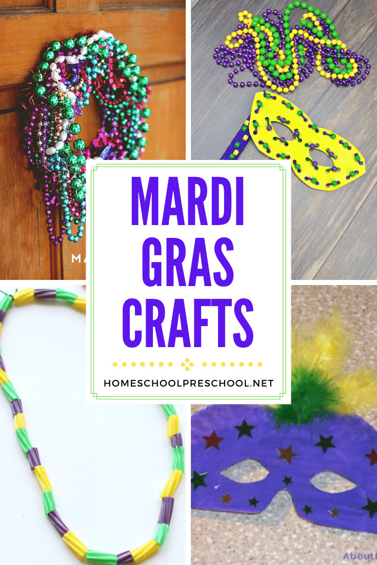 These 11 Mardi Gras crafts for kids are just what you need to create a celebration fit for a king or queen! Start the festivities with beads, masks, and more!