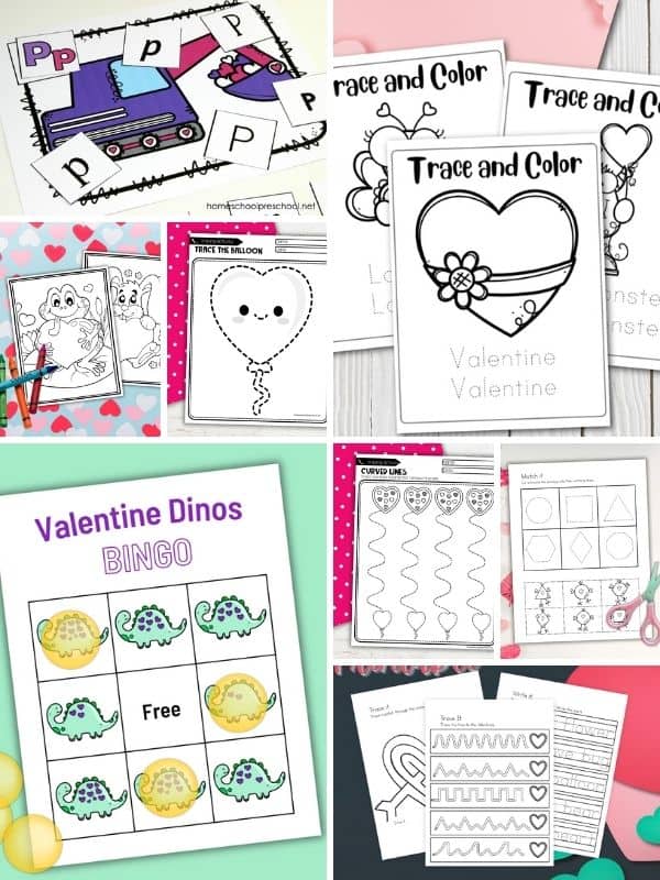 Printable Valentines Worksheets for Preschoolers