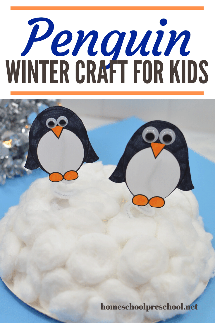 Are you looking for a new winter craft to do with your little ones? Don't miss this waddling penguin preschool craft! It's perfect for young crafters.