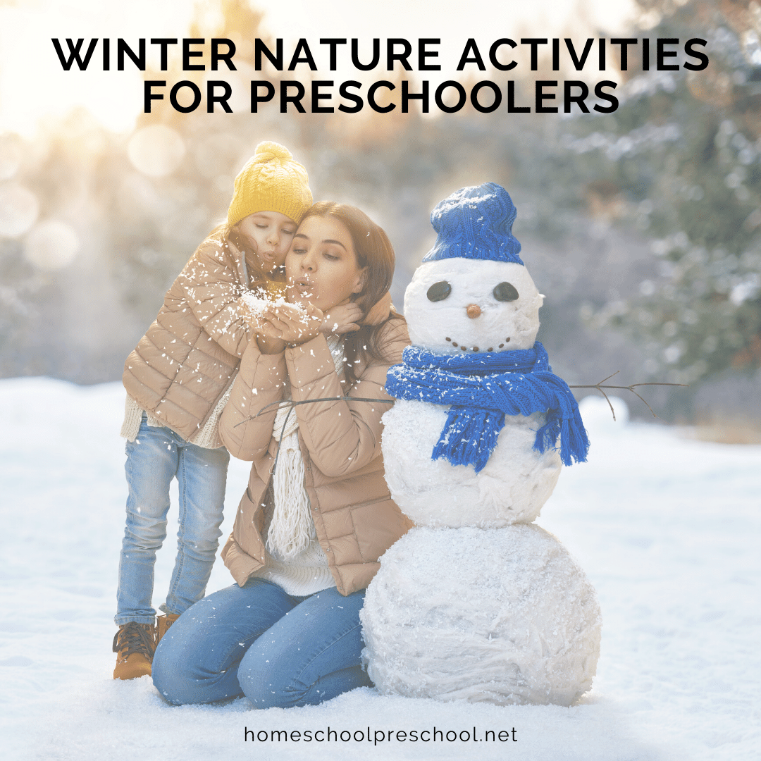 Have you headed outside to enjoy some fun winter nature activities with your preschoolers? If not, now's the time to go explore the uniqueness of winter.