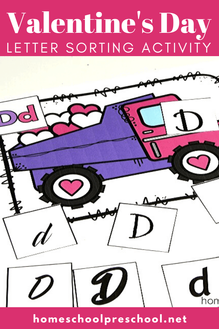 Construction-themed Valentine letter sorting mats are perfect for your Valentine's Day literacy centers! Letter recognition fun for little ones!