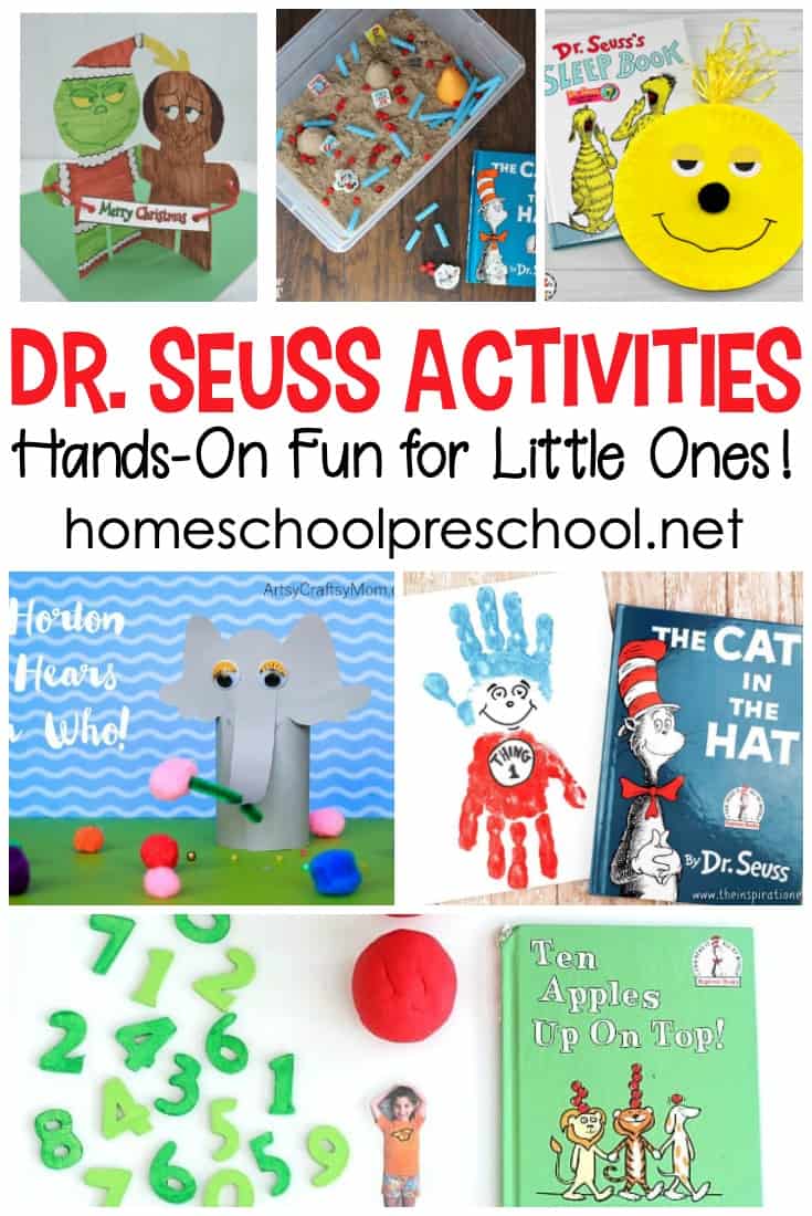 No preschool year is complete without a focus on Dr. Seuss! These Dr Seuss activities will help bring his best stories to life for your little ones.&nbsp;