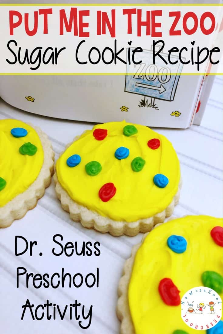 This Dr Seuss preschool snack idea is so much fun! These Put Me in the Zoo inspired cookies are as yummy as they are cute!