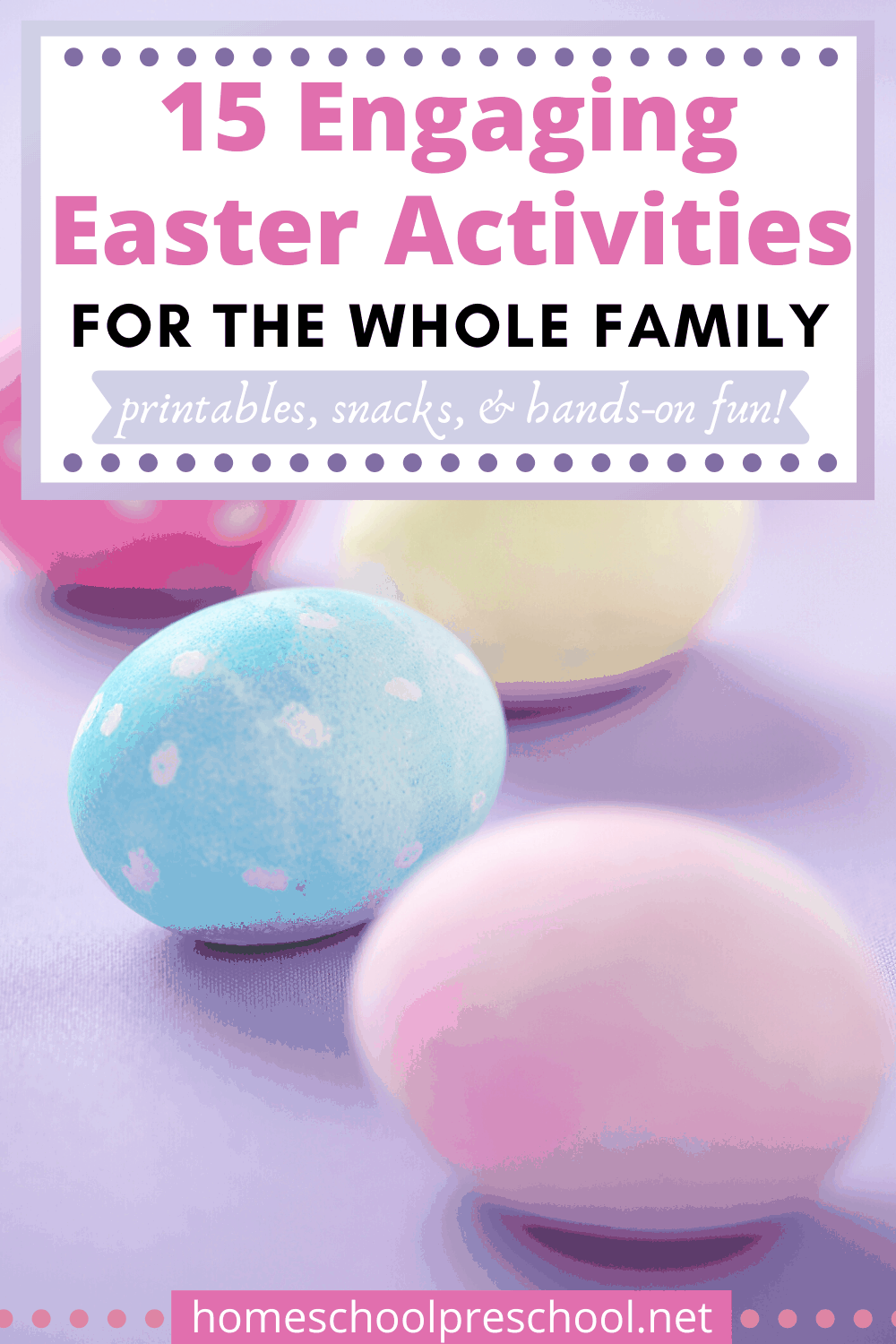 Enjoy these preschool Easter activities as a family as you learn more about spring, Jesus, and the real meaning of Easter!