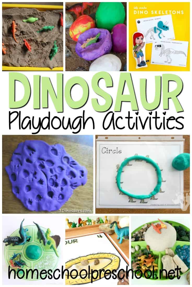 Engage your children with these dinosaur play dough activities. So many great ideas for hands-on fun for dinosaur lovers of all ages!