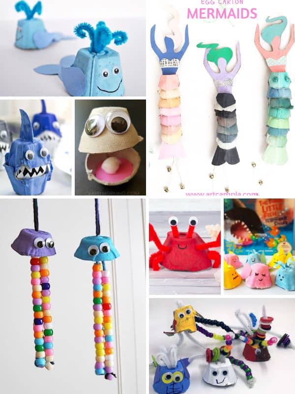 Egg Carton Ocean Animals